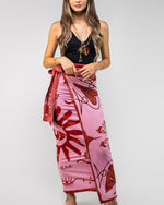 Ojos Sol Falda Wrap Rosa