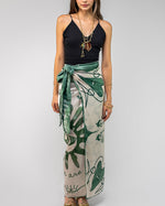 Ojos Sol Falda Wrap Verde