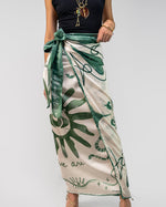 Ojos Sol Falda Wrap Verde