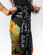 Raices Falda Wrap Negra