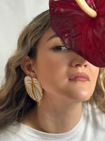 Aretes Anturios Blancos