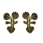 Aretes Monstera Oliva