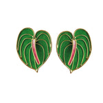 Aretes Anturios verde