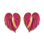 Aretes Anturios Rosa