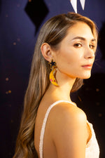 Aretes Velvet yellow moon