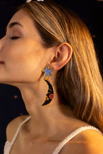 Aretes Velvet blue moon