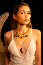 Chain link mini Velvet blue moon