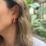 Mini studs Anturios Rosa