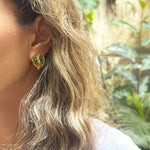 Mini studs Anturios verde