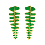 Aretes fishbone color de Amulettos