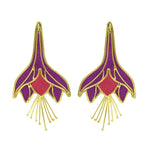 Aretes Fuchsia color de Amulettos