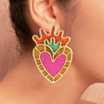 Aretes Milagritos Amarillos