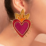 Aretes Sagrado Corazón