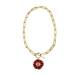 Chain link thin rosa ojo