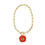 Chain link thin rosa ojo