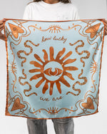 Pañoleta Ojos Sol Azul