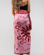 Ojos Sol Falda Wrap Rosa