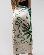 Ojos Sol Falda Wrap Verde