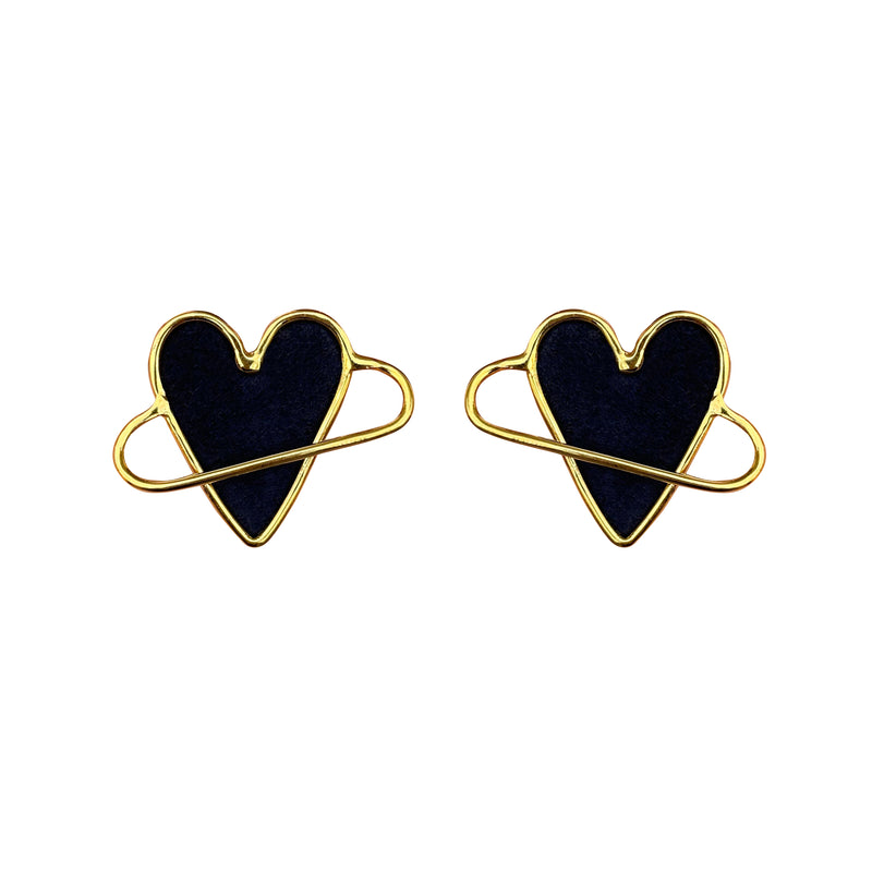 Aretes Orbit heart night blue