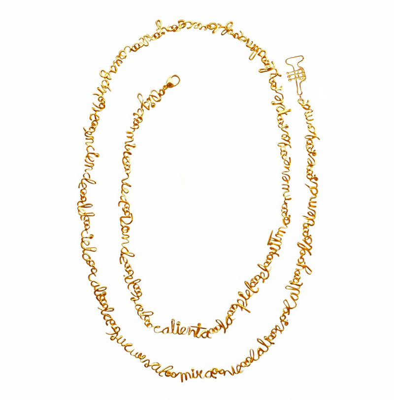 Written Chain Belt "POEMA A CALI"