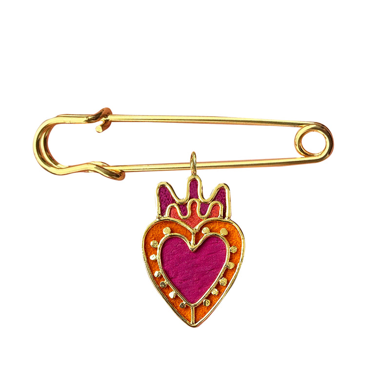 Pin Clip Corazón y Punto