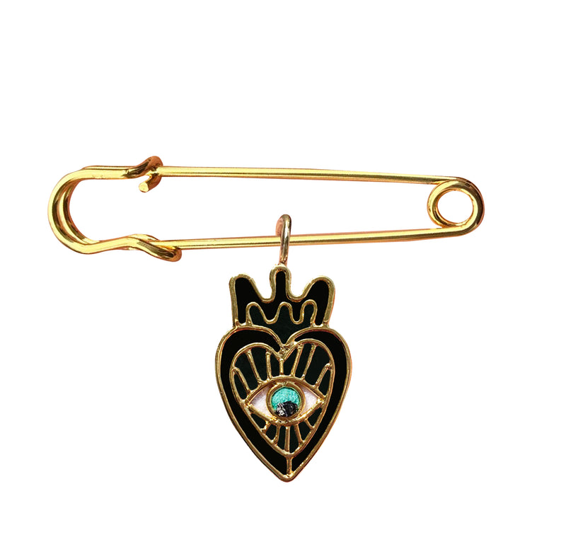 Pin Clip Milagros del Corazón Black