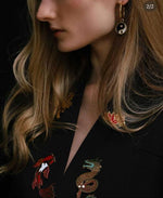 Pin Koi Blanco y Rojo
