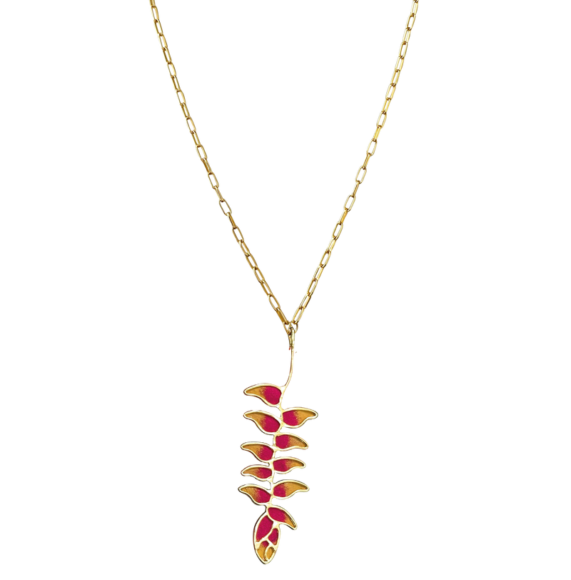 Cadena Heliconia Fuscia
