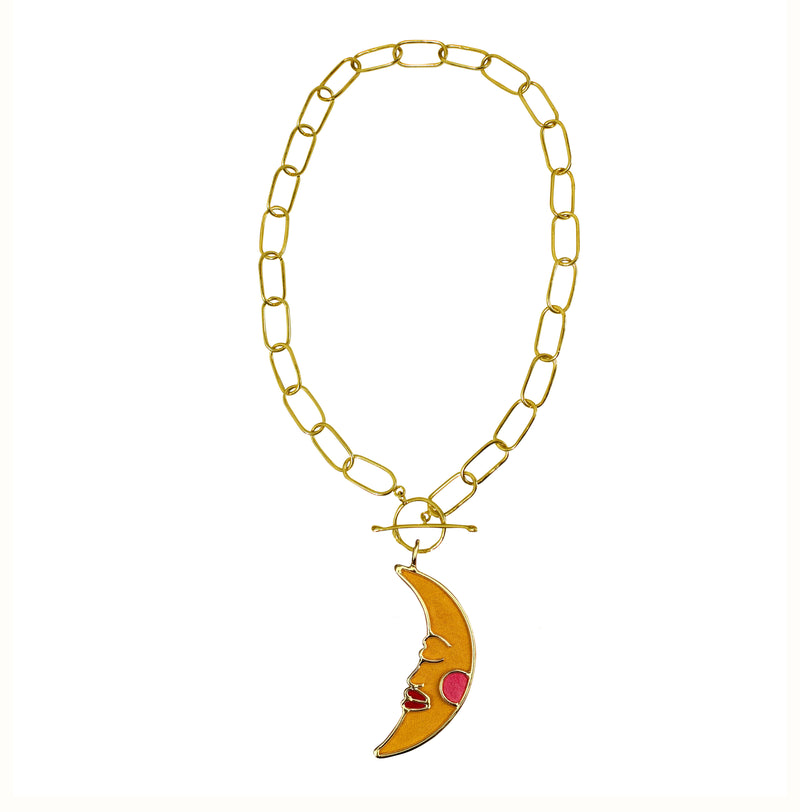 Yellow velvet moon XL chain