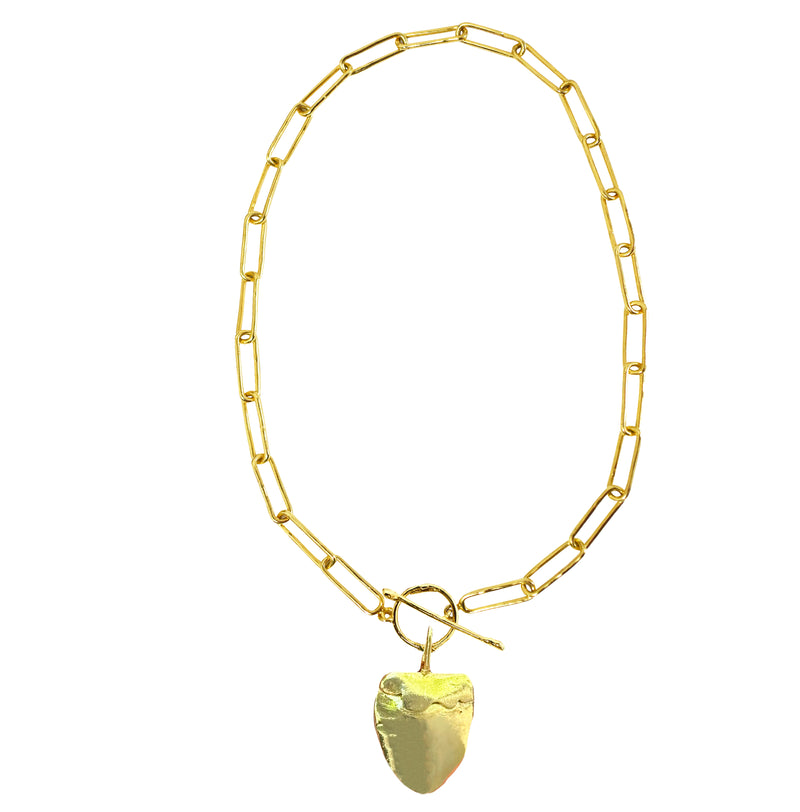 Chain link thin corazon de chontaduro