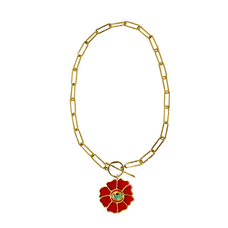 Chain Link Thin Rosa Ojo